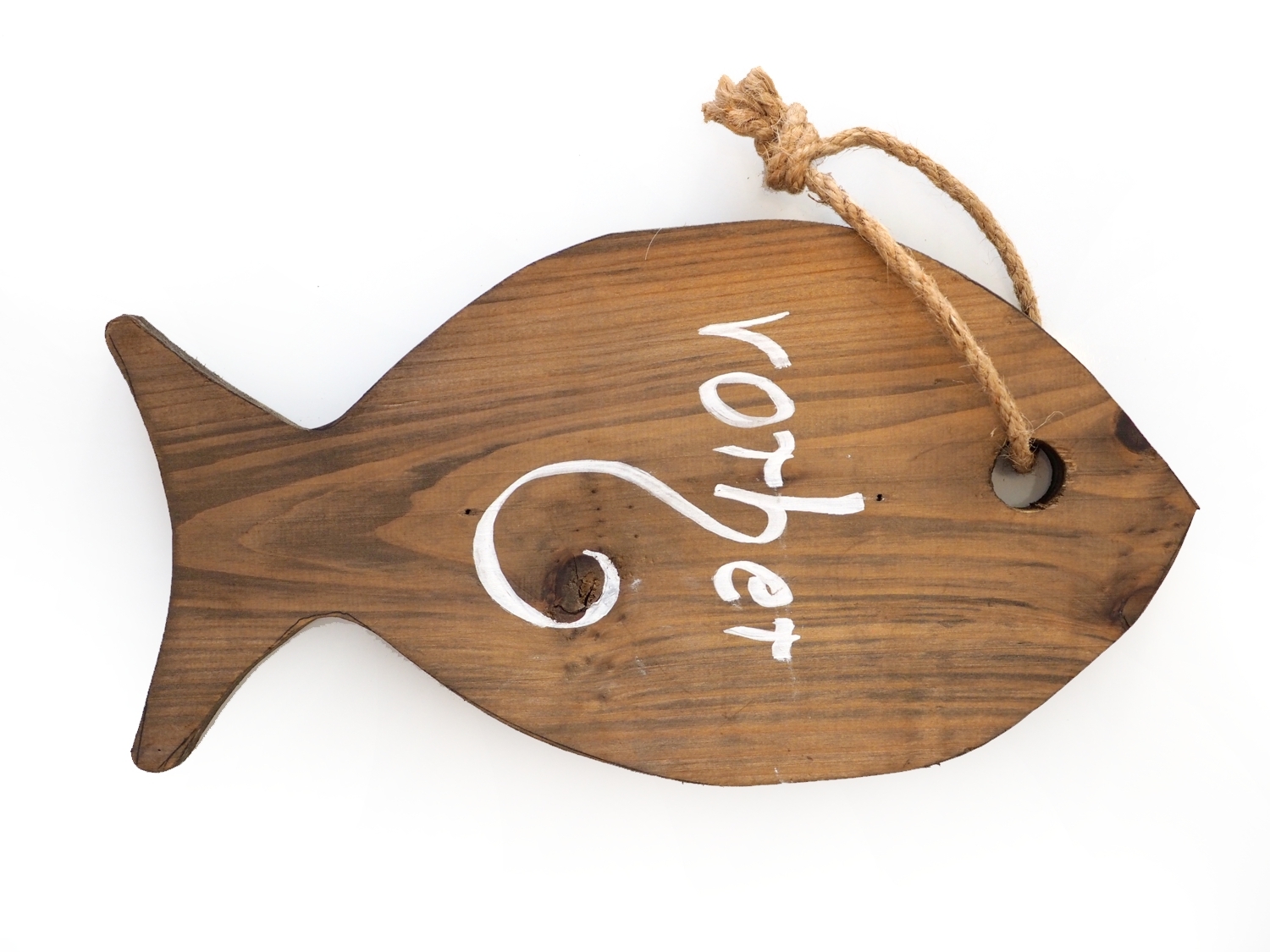 Holzfisch vorher