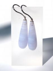 Ohrhänger Chalcedon Tropfenform